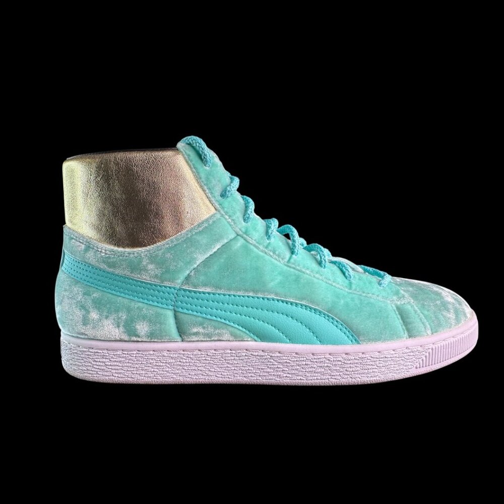 Puma Dee & Ricky x Basket Mid Lady Liberty Whimsical World Velvet Mens Size 10.5 - Picture 6 of 14